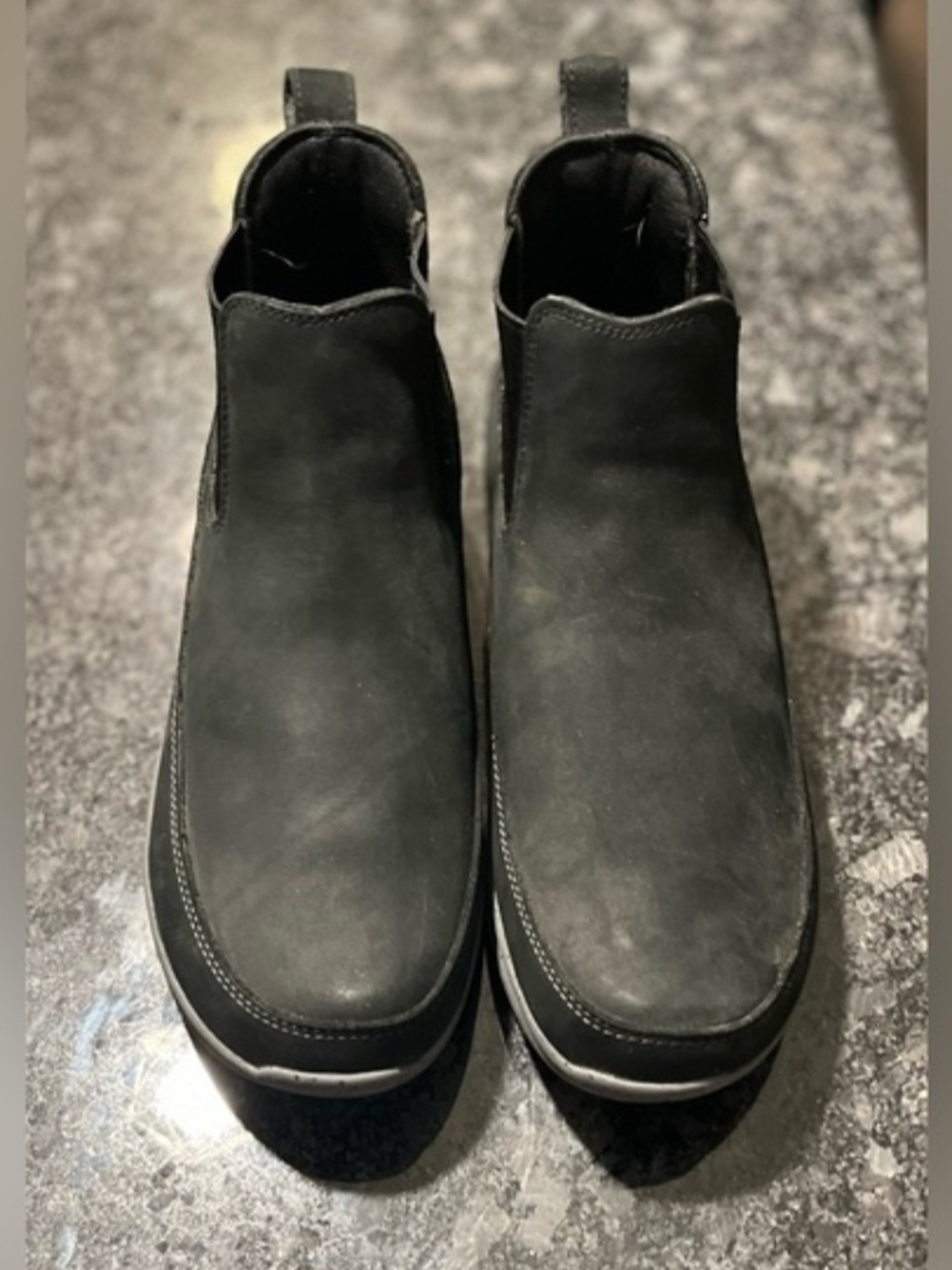 Duluth Trading Co Black Slip-On Chelsea Work Boots